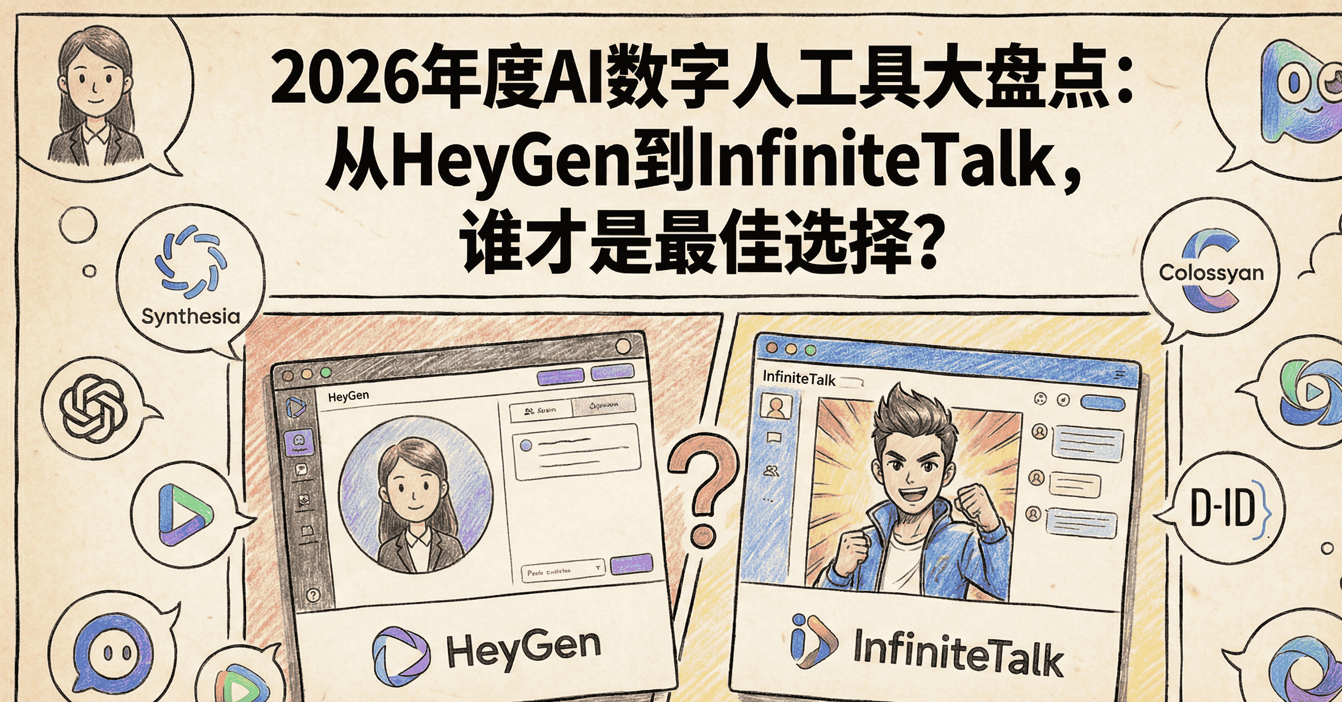 2026年度AI数字人工具大盘点:从HeyGen到InfiniteTalk,谁才是最佳选择?-聪明才智亦如你